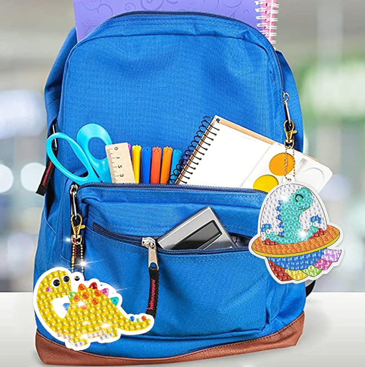 DIY GEM Keychains - Dinosaurs