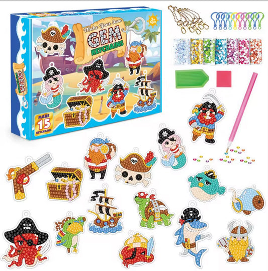 DIY GEM Keychains - Pirate