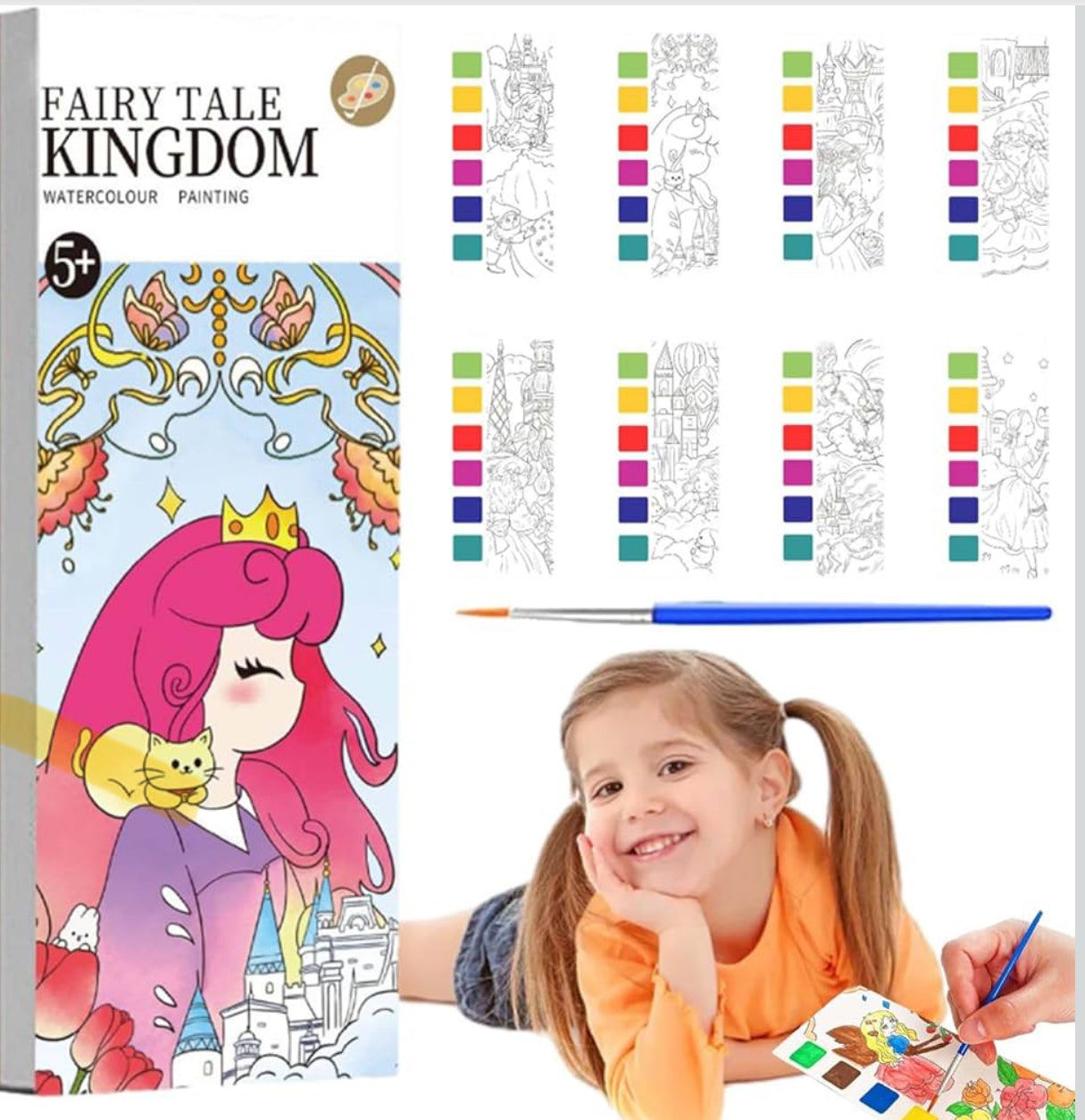 Watercolor Paint Books - Fairy Tale Kingdom